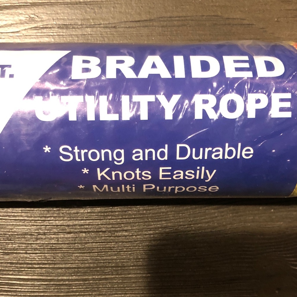 Braided Utility Rope 50 Ft Yellow - Durable Multi-Purpose Rope - Picture 3 of 7